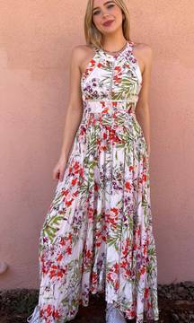 Beautiful  floral backless maxi dress