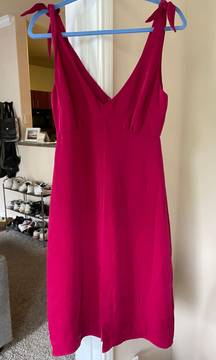 Magenta Midi Dress 