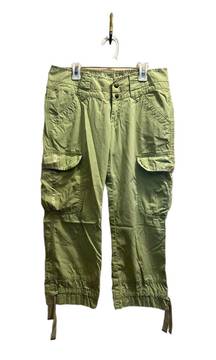 Y2K Celery Green  Jeans Cargo Capris