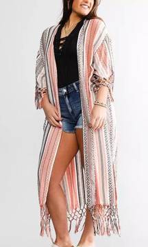 Sunset Fringe Kimono