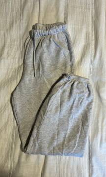 heather gray high waisted sweatpants