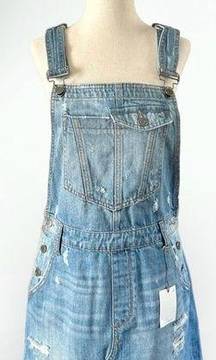 HIDDEN Jeans Denim Overall Mini Dress Size Medium NWT