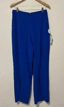 NEW Dress The Population Size Large Flare Pants Blue Business Party Club Preppy