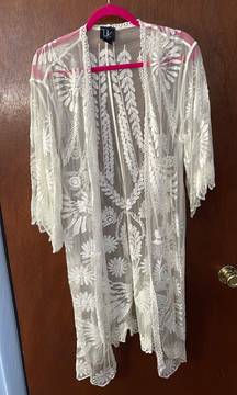 White Lace Duster