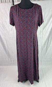 Floral 100% Viscose maxi Dress size 10