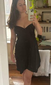 Black Silk Cocktail Dress