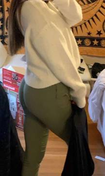 Green High Waist Pants