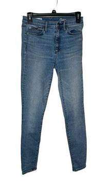 Gap 1969 Women's Jeans Resolution True Skinny High-Rise Stretch Denim Blue 27R