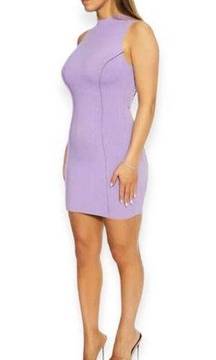 Naked Wardrobe Lilac Snatched & Sexy Sleeveless BodyCon Dress lavender