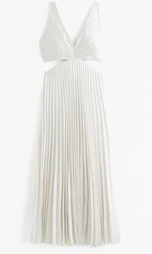 Abercrombie Giselle Pleated Cutout Maxi Dress