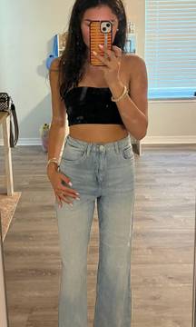 High Waisted Jeans Wide Leg