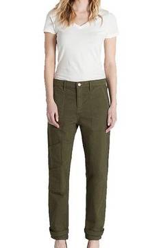 Parker Smith Relaxed Utility Straight Leg Pant in Military Green Size 2/26