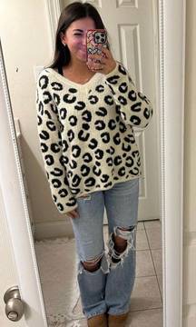 Animal Print Sweater 