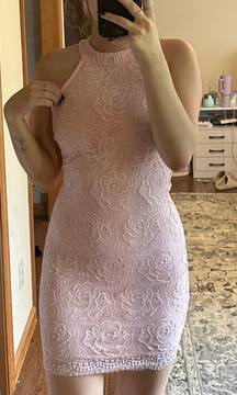 Rose Lace Cocktail Dress