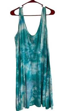 Dharma Trading Co Tie Dye Tunic Mini Dress Cover Up Size L 100% cotton Jersey
