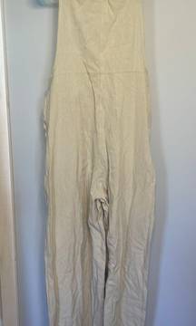 Linen Jumper/Overalls With Pockets