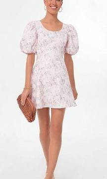 Tuckernuck x Hyacinth House Pink Jacquard Empire Ella Mini Dress