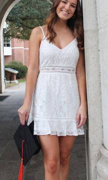 white lace dress