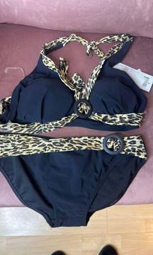 Black With Bikini Set