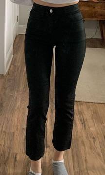 Black High Waisted Ankle Jeans