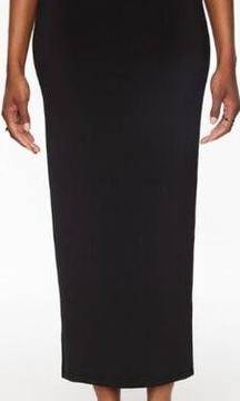 NWT Dynamite Arya High Waisted Maxi Tube Knit Skirt Jet Black Women's Size TP/XS