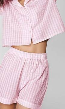 Pink Pajama Top and Short Set