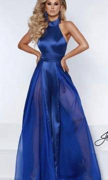 Blue Pageant Jumpsuit size 6