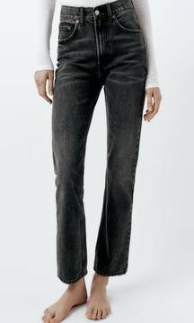 TRF Straight Leg Jeans With A High Waist