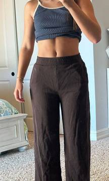 Brown High Rise Sweatpants