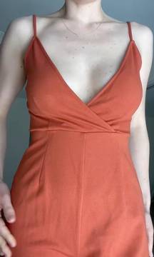 Orange Summer Jumpsuit