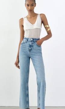 HIGH RISE STRAIGHT LEG JEANS