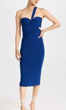 L'AGENCE Raya Knit Dress in Navy