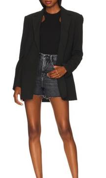 90s Shorts In Step Hem In Black