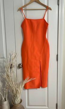 Twelfth Love Orange Midi Dress