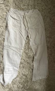 White Linen Pants