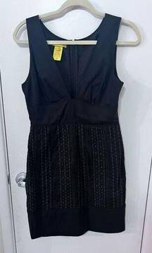 CATHERINE MALANDRINO WOMENS BLACK SLEEVELESS A LINE DRESS WOMENS SIZE 6