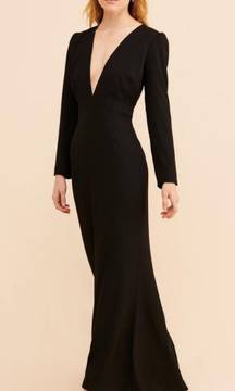 Black Long Sleeve Gown