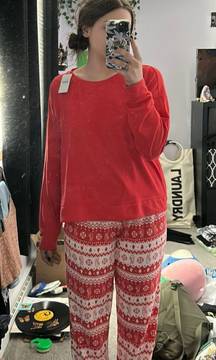Red Christmas Pajamas Set