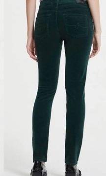 AG Adriano Goldschmied The Prima Corduroy Cigarette Leg Jeans Green 24