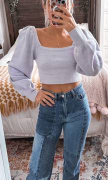 Lilac Cropped Long sleeve 