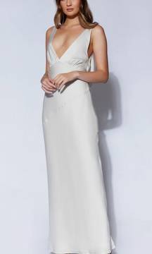 Maxi Satin Dress With Cowl Back-Nadia