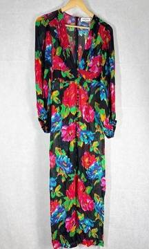 Rat & Boa Ferreira Floral Print Maxi Dress Size Small