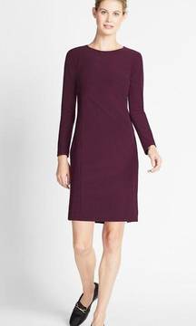 Of Mercer Mulberry Morgan Long Sleeve Crew Neck A-Line Dress Size XS