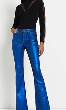 Blue Metallic Pants 