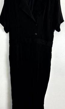 11 HONORE Josephine Wide Leg Jumpsuit in 11h Black Size US 12