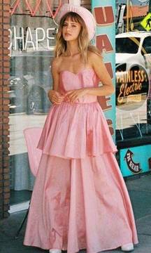 Pink Tiered Maxi Dress