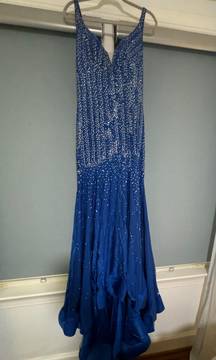 royal blue prom dress