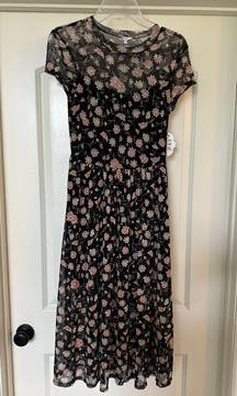 A.U.W -  BNWT - Adorable Floral Netting Style Dress - Never worn!