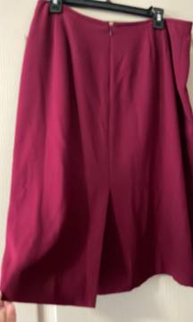 Fuschia Pencil Skirt