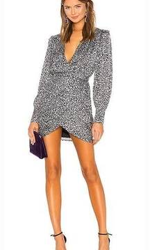 L'Academie The Joyce Mini Dress in Abstract Cheetah